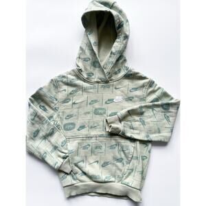 Nike Kids Green Sportswear Club Pullover Hoodie Size Small